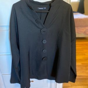 Black Button Blouse